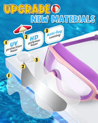 Swim Goggles 2 Pack, Wide View Anti Fog&UV Swimming Goggles for Audlt, No Leak Pool Beach Essentials for Men Women