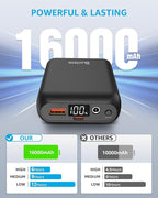 16000mAh 7.4V 5V Heated Vest Battery Pack Compatible with ORORO, 7.4V Battery Pack for Heated Vest with 2 Adapter Cable, 5V Rechargeable Heated Jacket Power Bank for Weamest, for Waitcoss, for Topdot