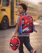 Fast Forward Spider-Man Boys Backpack and Lunch Box Set - 2 Piece 15 Inch School Backpack With Detachable Lunch Bag, Size One Size, Spider-Man Red Lunch Bag