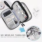 Skycase Electronic Organizer Travel Case - Waterproof Travel Cord Pouches for Organization, Cable Organizer, All-in-One Double Layers Storage Bag for Accessories, Charger, Cable - Medium