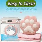 RYOLOY Cat Paw Warm Hand Pillow,with 67 * 39Inch Travel Blanket,3 in 1 Travel Pillow and Blanket Set,for Car Office Camping Essentials(Pink).