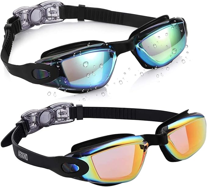 Aegend Swim Goggles for Kids Youth 3-14 Anti-Fog Anti-UV Comfort Fit Goggles for Swimming