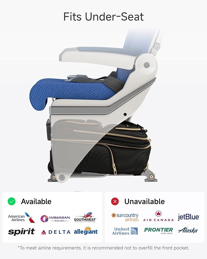 LUGGEX Underseat Carry On Luggage with Wheels, UDK Stylish Lightweight Under Seat Luggage, Soft Sided Personal Item Suitcase for Short Trip (UX-Core, Cream White, 16 Inch)