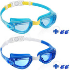 Aegend Swim Goggles for Kids Youth 3-14 Anti-Fog Anti-UV Comfort Fit Goggles for Swimming