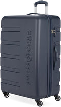 SwissGear 7366 Signature Hardside Expandable Luggage with Spinner Wheels, TSA Lock, Navy, Checked-Large 27-Inch
