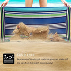 Beach Towel Microfiber 60"x30" Lightweight Quicy Dry Stripes Travel Towels Swim Pool Yoga Gym Camping for Adults Women Men Beach Essentials Accessories Vacation Gift (Stripes, 1 pcs)