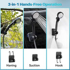 Portable Camping Shower with Heater, 6000mAh Rechargeable Portable Shower with 2000W Immersion Heater, LED Display, Heated Camping Shower for Travel, Hiking, Car, Pet