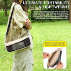 Portable Folding Stools, Heavy Duty Camping Stools with Carry Bag, Polyester, Khaki, 13"x12.2"x10.62", Carbon Steel, 2-Pack, Metal, Square