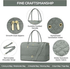 Travel Bag Weekender Bags for Women - Carry on Overnight Bag with Shoe Compartment Duffle Bag with Laptop Pocket Hospital Bag for Labor Delivery Gym Tote Bag with Toiletry Bag Dark Green