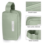 Queboom Travel Makeup Bag Cosmetic Bag Makeup Bag Toiletry bag for women and men (Green-3pcs)
