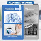 Teletrogy Shoe Washing Machine Bags, Reusable Laundry Bag for Washer and Dryer, Durable Fluffy Fiber Keep Clean, 2 Pairs Adjustable Trees for All Shoes, Blue