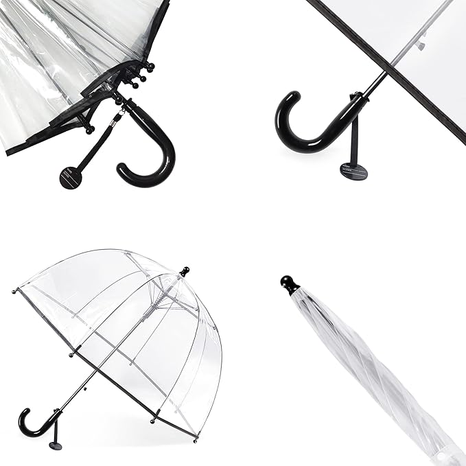 Kids Clear Umbrella for Rain Dome Bubble Umbrellas Windproof for Kids Boys and Girls