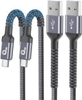 USB A to USB C for Carplay USB C Cable 3FT, Car Charger Cable 2Pack Short Type C Fast Charging Cord Upgraded Extra Durable USBC Cord Compatible with iPhone 17 16 15 Pro Max/Samsung Galaxy S23 and More