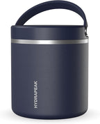 Hydrapeak 25oz Stainless Steel Vacuum Insulated Food Jar | for Hot Food and Cold Food, Wide Mouth Leak-Proof Soup for Adults, 10 Hours Hot and 16 Hours Cold (Navy)