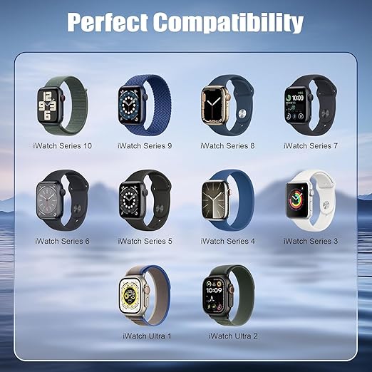 Fast Charge for Apple Watch Charger, 10FT Extra Long iWatch Charger Cable Portable Wireless Fast Charging Cord & 20W USB C Charger Block Plug Compatible with Apple Watch Series 10/9/8/7/SE/6/5/4/3/2/1