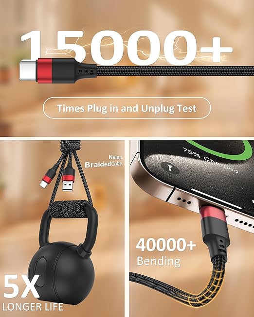 USB to USB C Cable 3ft, 2 Pack USB A to USBC Cable, Braided Type C Charger Cord 3A Fast Charging for iPhone 17 16 15 Pro Max, Samsung Galaxy S25 S24 S23, Google Pxiel 10 9, iPad Air Pro