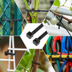Zip Ties Heavy Duty 12 inch，V-Shaped Toothed Double Sided With 120 LBS Tensile Strength Cable Ties ，Extra Large Wire Ties Adjustable Nylon Tie Wraps for Indoor Outdoor Patented Design（100 Pack Black）