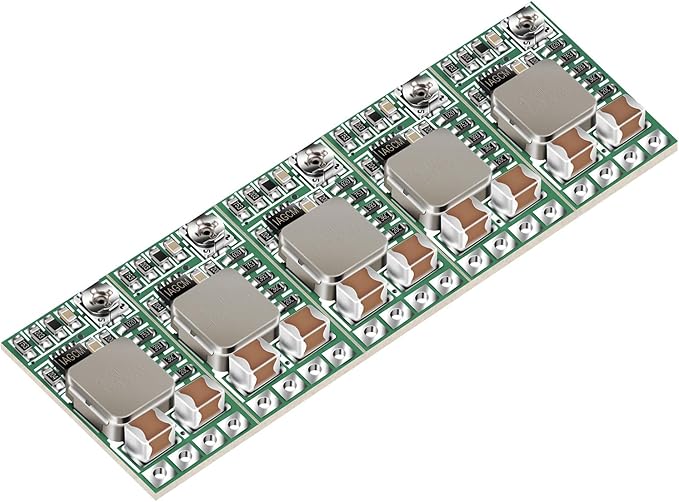 DROK 5v Regulator, 5pcs Mini Voltage Reducer DC 4.5-24V 12V 24V Step Down to 5V Buck Converter Board 3A Volt Step-Down Transformer Power Supply Module