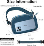 Mini Belt Bag for Women, RFID Small Fanny Pack, Womens Fashion Waist Packs with Extender Strap, Crossbody Bum Bags