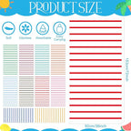 EBOOT 10 Pack Oversized Beach Towel Set Extra Large Pool Towels Microfiber Quick Dry Swim Blanket for Adult Women Men Face Hand Body Bath Travel Pool (Mixed Color,36 x 72 Inch,Classic Stripe)