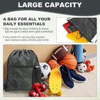 HOLYLUCK Men & Women Outdoor Sport Gym Sack Waterproof Drawstring Backpack Bag (Standard with drawstring, Black Camo)