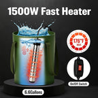 Portable Camping Shower, 6000mAh Rechargeable Shower Pump, Large Capacity Foldable Bucket, 6' 7" Filtered Shower Head, Summer Beach, Outdoor Camp Showering, Hiking, Pet Bath, RV Car Wash, Water Plant