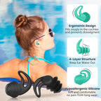 Waterproof Ear Plugs for Swimming Adults - 4 Pairs Reusable Silicone Ear Plugs for Women & Men, Keep Ear Water Out Swimming, Showering, Bathing, Surfing, Water Sports