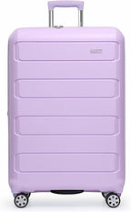 Traveler's Choice Pagosa Hardshell Expandable Luggage with Spinner Wheels, Lavender, 30-Inch Large