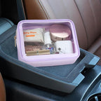 PACKISM Clear Makeup Bag - TSA Approved Toiletry Bag for Carry-on & Checked Luggage, Water Resistant Car Storage Organizer with Reinforced Seams