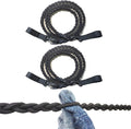 2 Pack Tri-Braided Cord Clothes Line Clothes Drying Rope Travel Clothesline Windproof Clothes Line for Longer Trips Where You Need to do Laundry in Your Room or Camping - No Hanger Needed