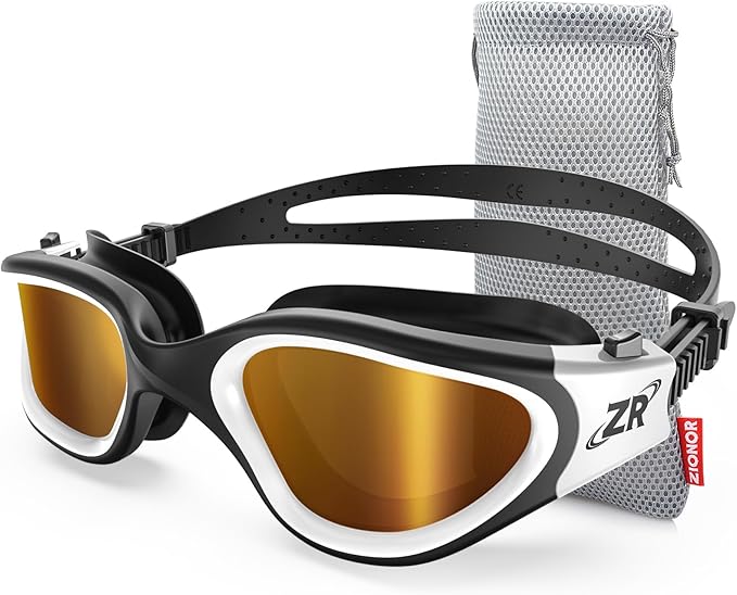 ZIONOR Swim Goggles, Upgraded G1 Polarized Swimming Goggles Anti-Fog for Adult Men Women