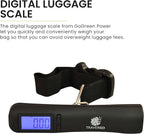GoGreen Power (TR1320BK) Digital Luggage Scale, Digital Weighing Scale with Strap, Battery Powered Baggage Scale with Built-in lbs/kg Conversion, Measures up to 88 lbs / 39.9 kgs, Black