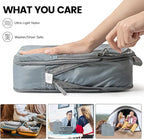 PFEYRPK Lightweight Compression Packing Cubes for Suitcases, Compressible Expandable Travel Packing Organizer with Clear Toiletries and Backpack Bag, Travel Essentials for Carry on Luggage 7 Set