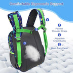 RHCPFOVR Boys Backpack for Elementary School, Backpack for Girls 5-8, Lightweight Kids Backpacks