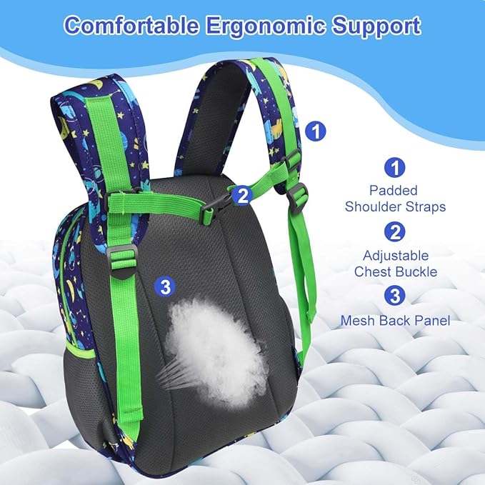 RHCPFOVR Boys Backpack for Elementary School, Backpack for Girls 5-8, Lightweight Kids Backpacks