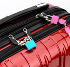 2 Pcs Small Locks with Keys,Multicolor Mini Key Locks, Plastic-Covered Copper Keyed Padlock for Luggage, Backpack, Gym Locker, Suitcase, Boxes