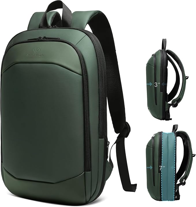 Slim Laptop Backpack for Men,Waterproof Expandable High Tech Business Work Backpack for Men and Women15.6 Inch Lightweight Anti-theft Travel Backpack Durable College Casual Daypack Computer Laptop Bag