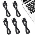 Smays Short USB Extension Cable 10-Pack Bulk, Male to Female, 1.6 ft USB-A 2.0 Extender Cord