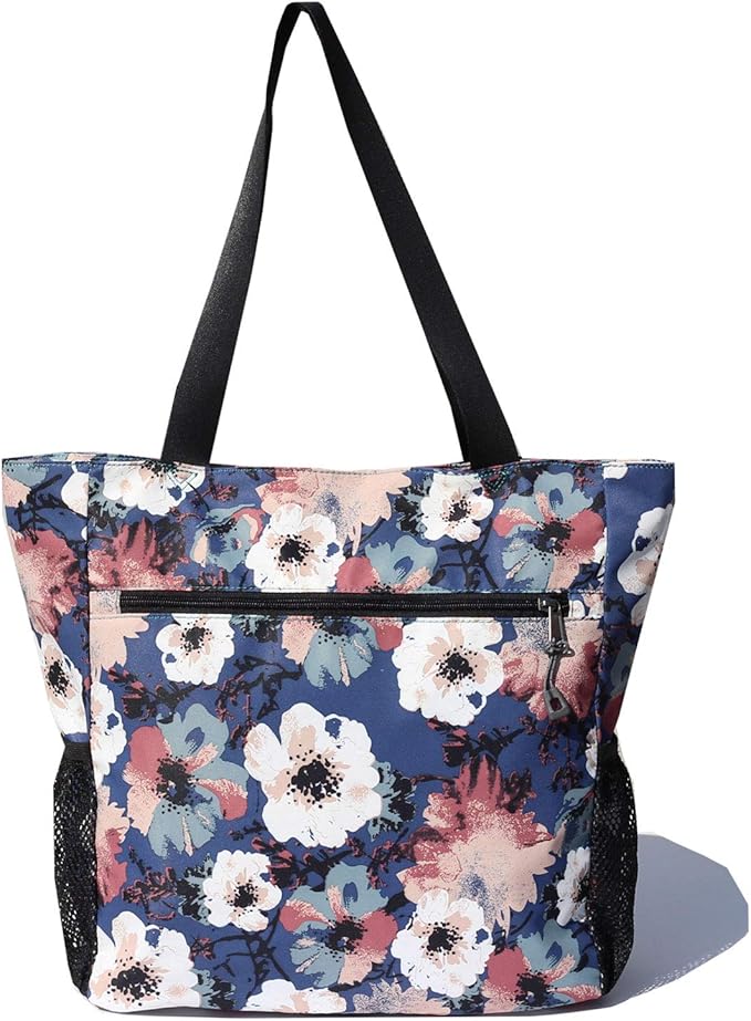 Original Floral Water Resistant Large Tote Bag Shoulder Bag for Gym Beach Travel Daily Bags Upgraded