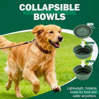 Dog Travel Kit 7-in-1 – Collapsible Bowls, Water Bottle, Treat Pouch, Waste Bag Holder, Strap & Carry Bag – Portable Pet Travel Essentials for Walks, Hiking, Road Trips & Everyday Use – PawCue