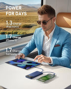 charmast 10000mAh Portable Charger with Built in Cables, 22.5W Travel Essential Power Bank Fast Charging, USB C Battery Pack for iPhone 17/16/15/14/13/12/11 Series, iPad, Samsung, Android, Tablet