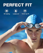 ZIONOR Swim Goggles, Upgraded G1 Polarized Swimming Goggles Anti-Fog for Adult Men Women