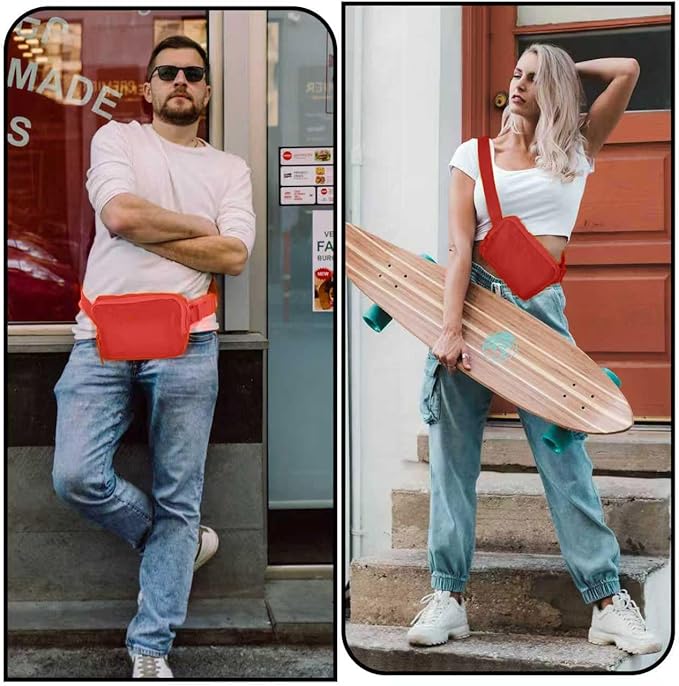 Amazerbst Belt Bag, Fanny Pack, Everywhere Belt Bag,40 Inch Adjustable Strap, for Women and Men,Waterproof
