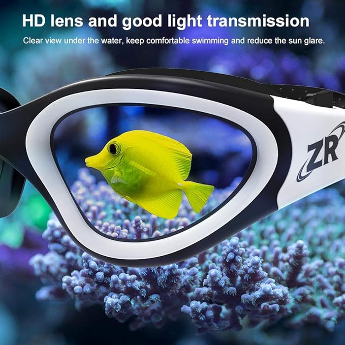 ZIONOR Swim Goggles, Upgraded G1 Polarized Swimming Goggles Anti-Fog for Adult Men Women