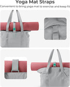 BAGSMART Tote Bag for Women, Tote Bag with Zipper Work Tote with Compartments Nurse Shoulder Hanbag for Travel, Gym