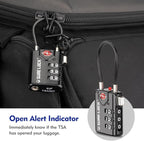 SURE LOCK TSA Compatible Travel Luggage Locks, Inspection Indicator, Easy Read Dials TSA Approved with Zinc Alloy