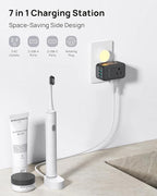 TROND Multi Plug Outlet Extender, 3 AC Outlet Adapter with 360 Rotating Plug, Black Power Splitter with PD 20W USB C Charger, A Compact Solution to Home Dorm Room Travel Cruise Essentials