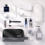Gonex Travel Toiletry Bag Nylon, Shaving Bag Toiletry Organizer Black