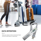 DOITOOL Digital Luggage Scale Portable Suitcase Scale Handheld Electronic 50kg Capacity with Tape Measure for Travel and Baggage Weighing
