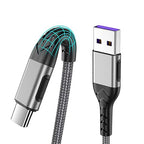 Durcord USB C Charger Cable, Upgarded 2Pack 1ft Fast ChargingUSB Type C Charging Cord Cable, Type C Charger Nylon Braided USB Cable Compatible with iPhone 15 Pro/Plus/Max/Android/Phone/Pad-Silver